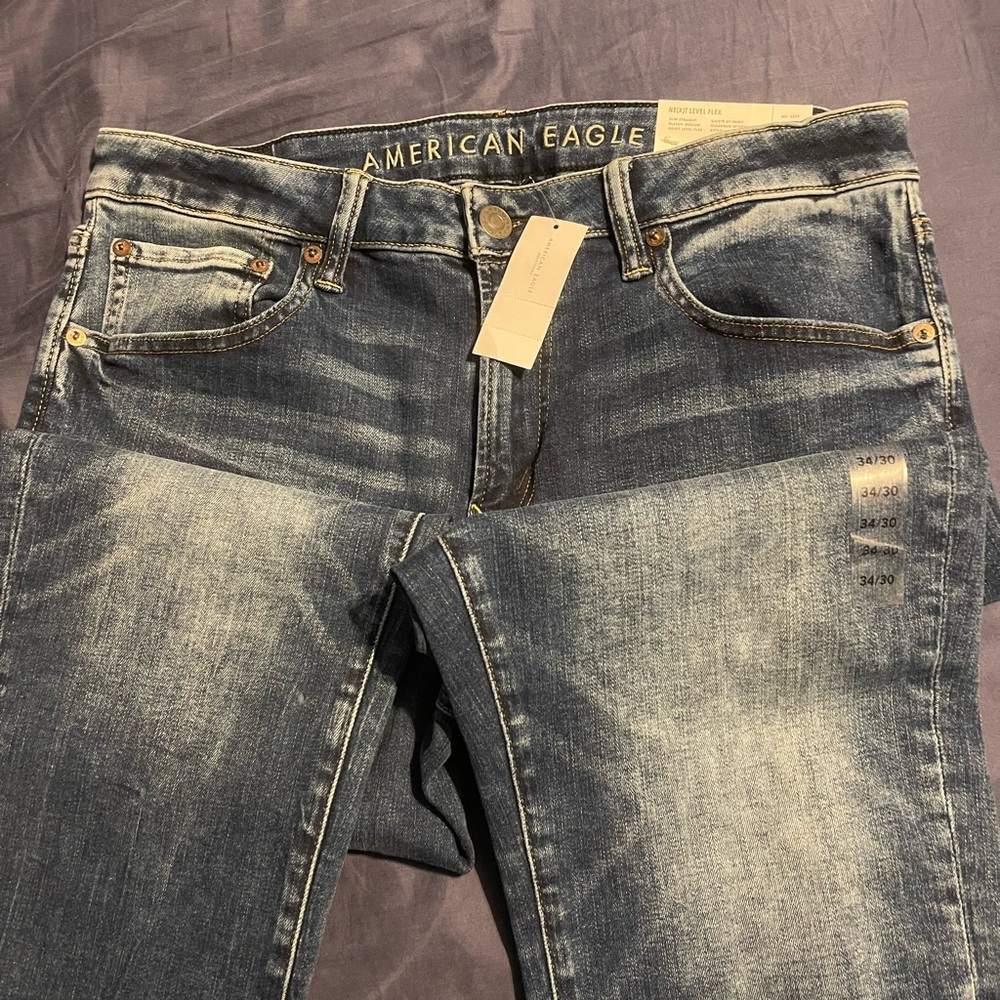 American Eagle Slim Straight Flex Denim Jeans